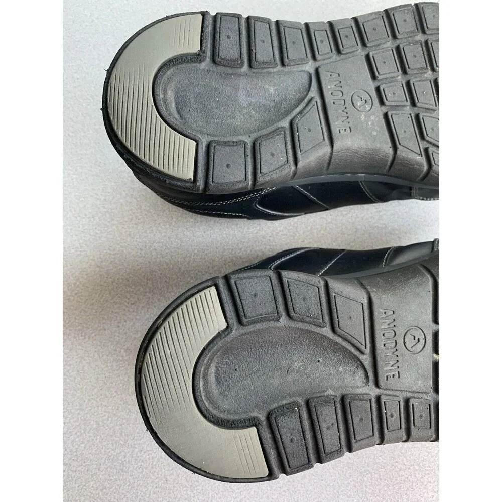 Anodyne Mens Casual Sneakers No 38 Black Size 12 XW Sport Walker Shoes - Picture 11 of 12
